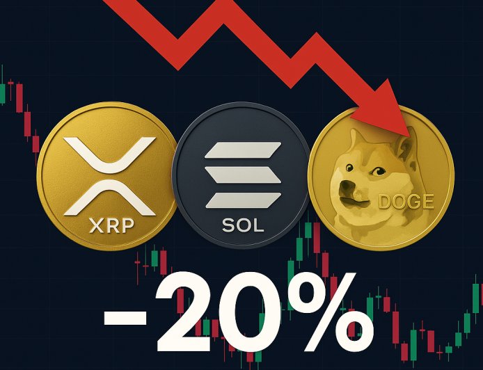 Kripto Piyasası Sarsılıyor: XRP, SOL ve DOGE’de %20 Düşüş Beklentisi
